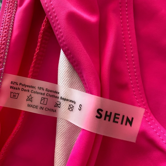 hot pink bathing suit - Picture 3 of 4